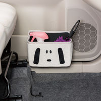 BONFORM 収納 もふもふスヌーピー マルチポケット 汎用フック ホワイト 小物整理 ゴミ箱 7438-07WH 1個（直送品）