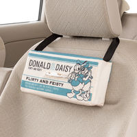 BONFORM ティッシュカバー ファンシー ドナルドキャンバス 250×120mm ブルー 7463-05BL 1個（直送品）