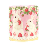 イトマン うさケーキ1ロール27.5mダブル【ギフト/ノベルティ/粗品・景品】 10055345 1ケース(60ロール)（直送品）