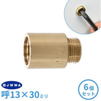 カクダイ 厚口給水ソケット 30ミリ 6個 GA-JE076 1セット(6個入)（直送品）