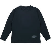 おたふく手袋 BT ゆったりストレッチ冷感 ロングスリーブ クルーネックシャツ ブラック Sサイズ JW-742 1枚（直送品）