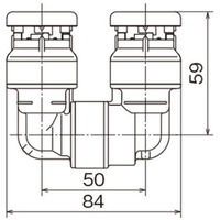 オンダ製作所 樹脂製テストプラグ 回転エルボ TP7L52-13P 1個（直送品）
