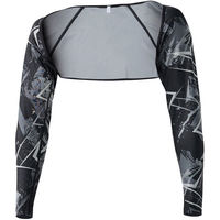 おたふく手袋 BT冷感パワーストレッチ シュラグ(一体型アームカバー) カモフラxブラック Sサイズ JW-636 1枚（直送品）