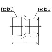 オンダ製作所 SMRS型 ステンレス異径ソケット SUS316 SMRS-5032 1個（直送品）