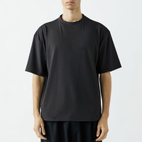 おたふく手袋 汗染み軽減 オーバーサイズ5分袖 クールTシャツ チャコール Sサイズ FB-710 1枚（直送品）