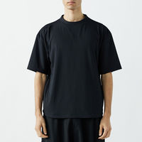 おたふく手袋 汗染み軽減 オーバーサイズ5分袖 クールTシャツ ダークネイビー Sサイズ FB-710 1枚（直送品）