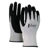 おたふく手袋 Vシリーズ 厚手ゴム背抜き手袋 LL グレー A-34 1双（直送品）