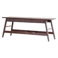 吉桂 BENCH WITH STOOL GAROOL 幅1100mm ブラウン O0538 1台（直送品）