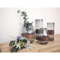 ティーライフ 花瓶 ガラスベース フォグウッド ドロップ S 481882 1個（直送品）