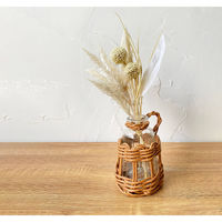 ティーライフ 花瓶 ヴァス フェイクPE 柳フラワーベース ハンドル型 S 481895 1個（直送品）