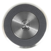 ダルトン フードボウル M DULTON ダブルウォール ドッグボウル シルバー 482170 1個（直送品）