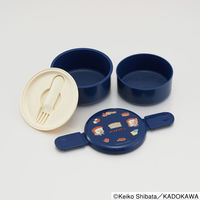 スケーター 弁当箱 500ml 2段 抗菌丸型ランチBOX2段 パンどろぼう 482466 1個（直送品）