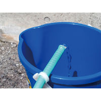 不動技研 掃除バケツ ホース止め付き べんりっこバケツ 10L ブルー 482556 1個（直送品）