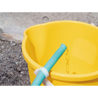 不動技研 掃除バケツ ホース止め付き べんりっこバケツ 10L イエロー 482555 1個（直送品）