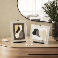 アントレックス Umbra フルート フォトフレーム ガラス スチール 20×23cm ブラック 482872 1個（直送品）