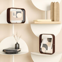 アントレックス Umbra フォトフレーム ベルウッドデスクフレーム 16×22cm 木製 ガラス ウォルナット 482877 1個（直送品）