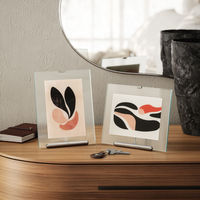 アントレックス Umbra フルート フォトフレーム ガラス スチール 20×23cm シルバー 482871 1個（直送品）