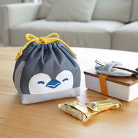東洋ケース 弁当袋 ぎゅっとランチきんちゃく 保冷 ペンギン 482961 1個（直送品）