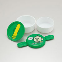 スケーター 弁当箱 500ml 抗菌丸型ランチBOX2段 パンパンくんの日常 482946 1個（直送品）