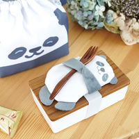 東洋ケース 弁当袋 ぎゅっとランチきんちゃく 保冷 パンダ 482964 1個（直送品）