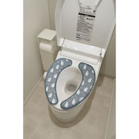 オカトー 便座シート hiecoco 貼るだけ冷感吸着便座シート ペンギンブルー 483078 1個（直送品）