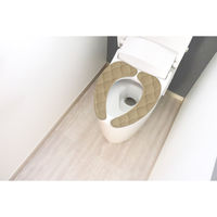 オカトー 便座シート mocchin 貼るだけ冷感便座シート ベージュ 483289 1個（直送品）