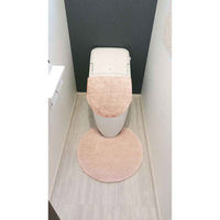 オカトー トイレ蓋カバー メリージェラート 兼用フタカバー グリッター ピンク 483293 1個（直送品）