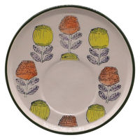 デルキ 植木鉢 ポーリッシュポット D 受け皿付き イエローオレンジ 484558 1個（直送品）