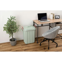 東谷 ゴミ箱 タフカン 60L 大容量 屋外 日本製 耐衝撃 フタ付き 軽い ブルーグレー 485143 1個（直送品）