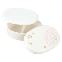 たつみや 弁当箱 480ml 小判一段弁当 パール百華 ピンク 489622 1個（直送品）