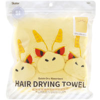 スケーター タオル 吸水速乾 ヘアドライタオル キャラクター キングギドラ 491156 1個（直送品）