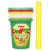 スケーター タンブラー 320ml ストロー付タンブラー3個入 じゃがりこサラダ 494191 1個（直送品）