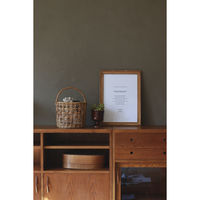 クレエ かご アラログ ループ編み ラウンド バスケット 直径25cm ラタン 494382 1個（直送品）