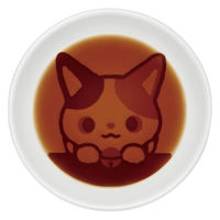 アルタ かぶきにゃんたろう 醤油皿 ひょっこり 495111 1個（直送品）