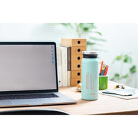 ピーコック魔法瓶 水筒 600ml ステンレスボトル スクリュータイプ ミントブルー 495237 1個（直送品）