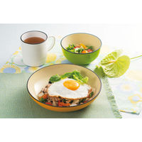 ミタニ 皿 サーフ深皿 ナチュール マスタード 495374 1個（直送品）