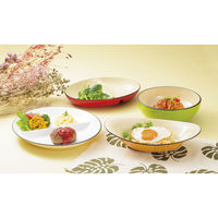 ミタニ ボウル 仕切付オーバルボール ナチュール レッド 495395 1個（直送品）