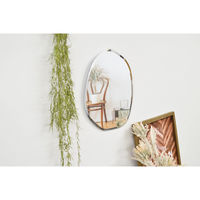 ケーアイジャパン ウォールミラー モーメント ウェーブ 495435 1個（直送品）