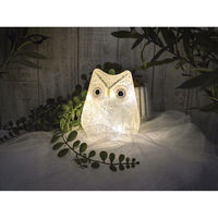 ケーアイジャパン テーブルライト フクロウ インテリアライト ホワイト 495449 1個（直送品）