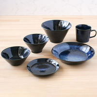 アイトー ナチュラル 美濃焼食器 6点セット ネイビー 495543 1個（直送品）