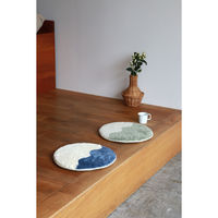 クレエ チェアパッド キャンパスタフトチェアパッドウェーブ 洗える グリーン 495590 1個（直送品）