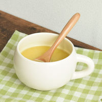 逸品社 スープカップ スプーン付き 300ml maru 陶磁器 オフホワイト 496422 1個（直送品）