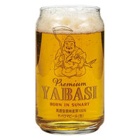 サンアート グラス 360ml 缶型グラス プレミアムヤバし 496468 1個（直送品）