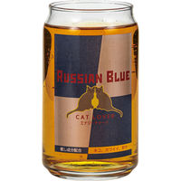 サンアート グラス 360ml 缶型グラス ロシアンブル 496473 1個（直送品）