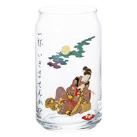 サンアート グラス 360ml 缶型グラス おさそい 496487 1個（直送品）
