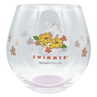 サンアート グラス 330ml まんまるグラス スイマー キャミー 496517 1個（直送品）