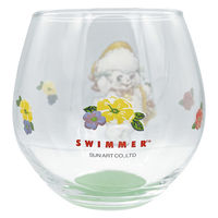 サンアート グラス 330ml まんまるグラス スイマー ラッフィー 496518 1個（直送品）