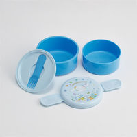 スケーター 弁当箱 500ml 丸型ランチボックス2段 シナモロールパステル水彩花柄 497504 1個（直送品）