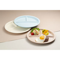 ミタニ ランチプレート bitie サーフランチプレート 抗菌加工 ブルー 497650 1個（直送品）