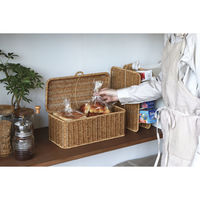 クレエ ブレッドケース ユティル ブレッドストッカー かご編み 497728 1個（直送品）